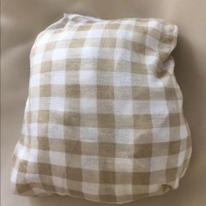 Solly baby cream gingham wrap
